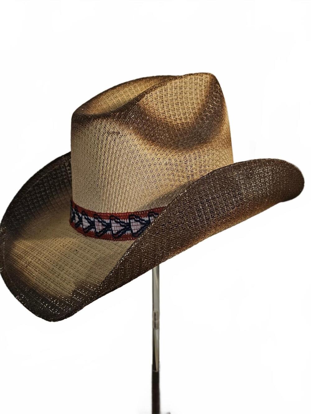 Tan Straw Cowboy Hat